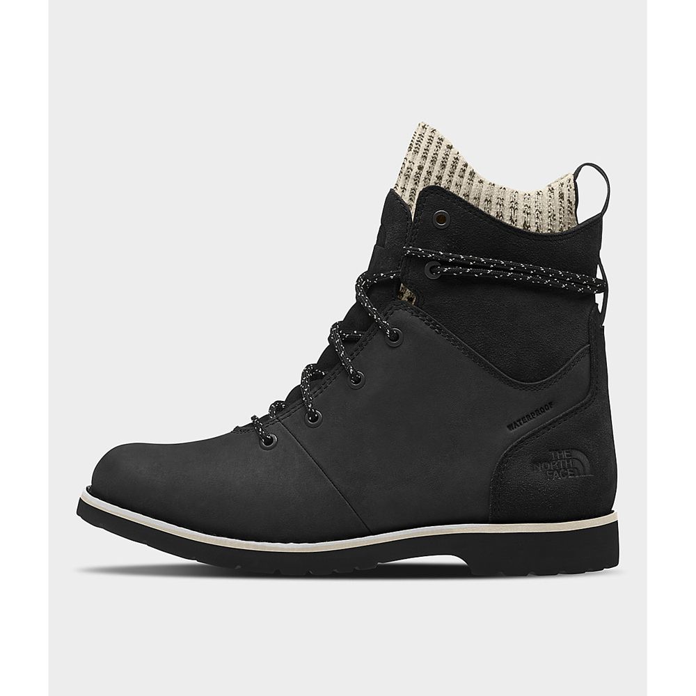 The North Face Boots Womens Australia - The North Face Ballard Iii Lace Wp Black / White (UIV-835240